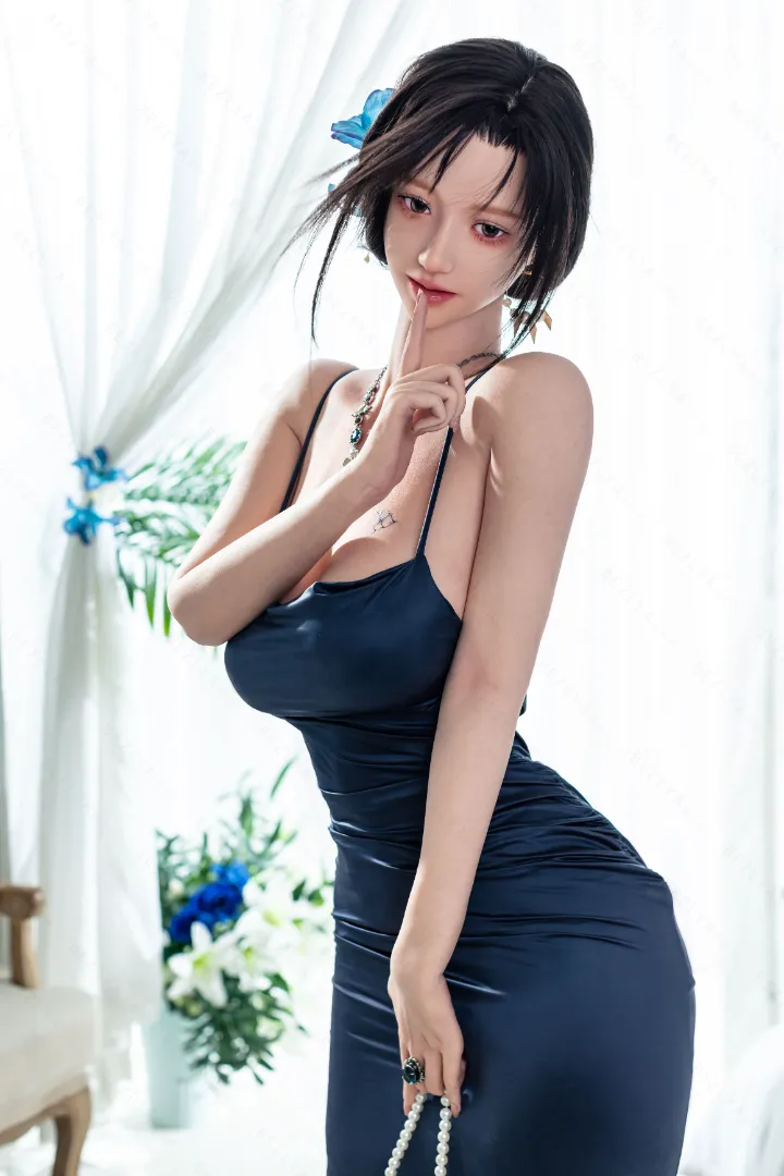 167cm (5ft6) Bonnet F Léger Silicone Poupée sexuelle, ROS Tête gangben
